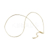 Brass Snake Chains Necklaces for Women NJEW-D302-14G-3