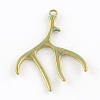 Deer Antler Zinc Alloy Big Pendants PALLOY-R065-075-FF-1