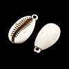 Spray Painted Opaque Acrylic Pendants ACRP-F003-03J-2