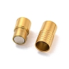 Ion Plating(IP) 304 Stainless Steel Magnetic Clasps with Glue-in Ends STAS-F149-04G-A-1