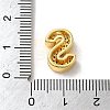 Brass Micro Pave Clear Cubic Zirconia Charms LS-ZIRC-C009-01G-S-3