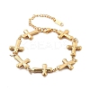 304 Stainless Steel Link Chain Bracelets for Women BJEW-U021-08G-03-4