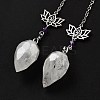 Natural Quartz Crystal Teardrop Dowsing Pendulums G-K338-11P-01-2