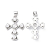 Eco-Friendly Brass Micro Pave Cubic Zirconia Pendants KK-F845-42P-1