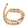 Electroplate Non-magnetic Synthetic Hematite Beads Strands G-L485-07B-LG-3