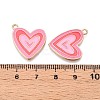 Rack Plating Alloy Enamel Pendants ENAM-N056-432A-3