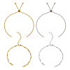 2 Sets 2 Styles 304 Stainless Steel Bar Link Chain Bracelet Making AJEW-TA0001-77-1