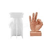 OK Gesture Display Silicone Statue Molds LS-DIY-I096-11-1