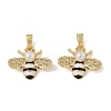 Brass Micro Pave Cubic Zirconia Pendants KK-F924-02G-02-1