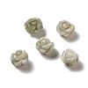 Natural Peace Jade Carved Flower Scattered Beads G-O156-B-34-1