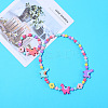Plastic & Wood Beaded Necklaces & Beaded Bracelets Sets WG31E53-17-1