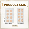 20 Pairs EVA Soft Sponge Nose Pad Sticker AJEW-LP0008-22-2