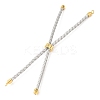 Adjustable Round Braided Microfiber Leather Cord Bracelet Making KK-CBAC260-01G-24-2