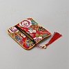 Square Cloth Jewelry Packing Pouches Drawstring Bags with Tassel ABAG-WH0032-68E-2