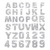 4 Sets 2 Styles Number 0~9 & Alphabet Hotfix Rhinestone PATC-GL0004-13-1