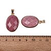 Natural Rhodonite Pendants G-Q606-92G-08-3