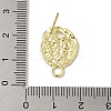 Brass Studs Earring Findings KK-K371-09G-3