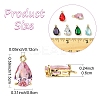 5Pcs Transparent Glass Charms GLAA-YW0004-41A-3