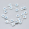 Natural White Shell Mother of Pearl Shell Beads SSHEL-N036-013-2