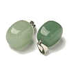 Natural Green Aventurine Pendants G-Z067-03P-04-3