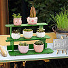 3-Tier Wooden Dice Organizer Display Riser Racks ODIS-WH0086-147-6