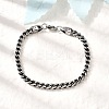 304 Stainless Steel Wheat Chain Bracelets for Men Women BJEW-B140-05P-2