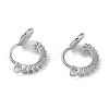 Brass with Cubic Zirconia Cuff Earring Findings KK-B087-14P-1