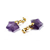 Natural Amethyst Charms G-N326-142-03-3