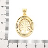 Brass Micro Pave Cubic Zirconia Pendants KK-D325-59G-01-3