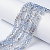 Electroplate Glass Beads Strands EGLA-A034-J3mm-F03-1