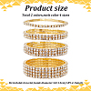 8Pcs 8 Style Crystal Rhinestone Tennis Bracelets Set BJEW-AN0001-51-7