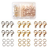 PVD Vacuum Plating 304 Stainless Steel Lobster Claw Clasps and 304 Stainless Steel Jump Rings STAS-YS0001-06-1