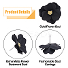 10 Pairs 10 Style Alloy 3D Flower Stud Earrings EJEW-FI0001-92-4