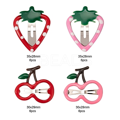 24Pcs 4 Style Iron Snap Hair Clips PHAR-LS0001-02-1