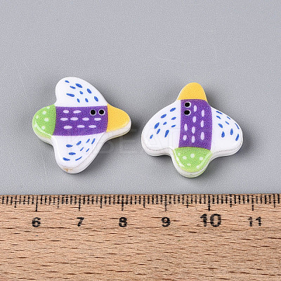 Printed Opaque Resin Beads RESI-N043-24B-1