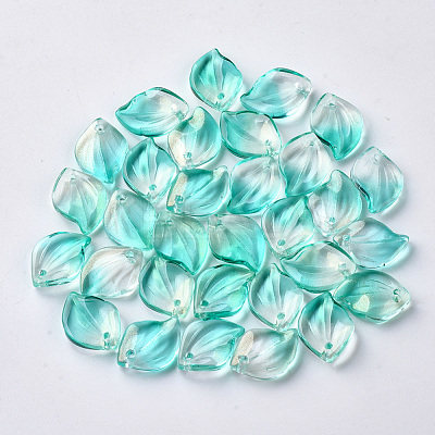 Transparent Spray Painted Glass Pendants GLAA-S054-001B-04-1