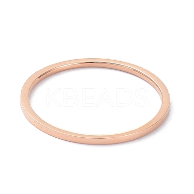 1mm Polished Plain Dome Finger Ring for Girl Women RJEW-C012-02E-RG-1