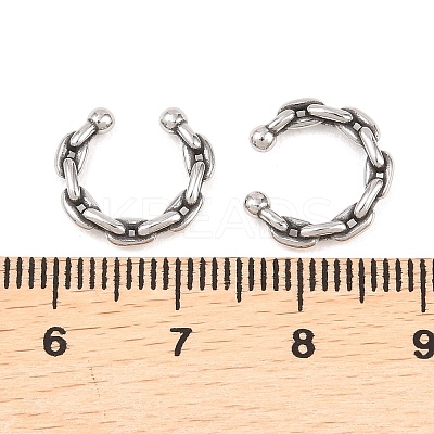 316 Stainless Steel Hoop Nose Rings AJEW-C044-05C-AS-1