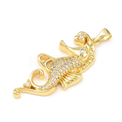 Ocean Brass Micro Pave Cubic Zirconia Pendants LS-KK-K411-04A-G-1