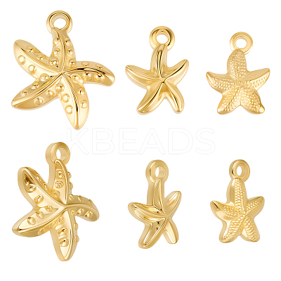 12Pcs 3 Styles 304 Stainless Steel Pendants STAS-BBC0007-02-1