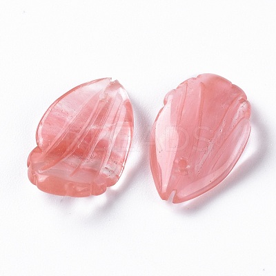 Cherry Quartz Glass Pendants G-F697-C04-1