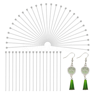 300Pcs 304 Stainless Steel Ball Head Pins STAS-UN0049-23-1