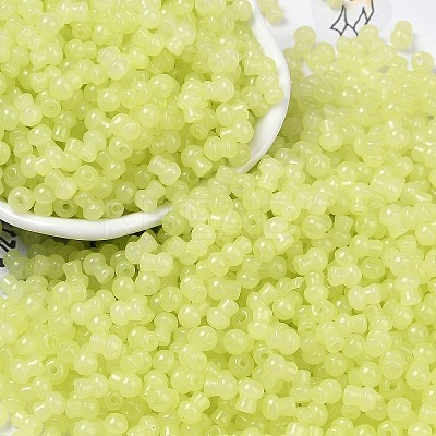 Transparent Colours Glass Seed Beads SEED-R001-01M-1