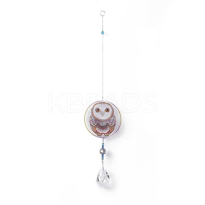 Glass Teardrop Window Hanging Suncatchers LS-HJEW-B006-01C-1
