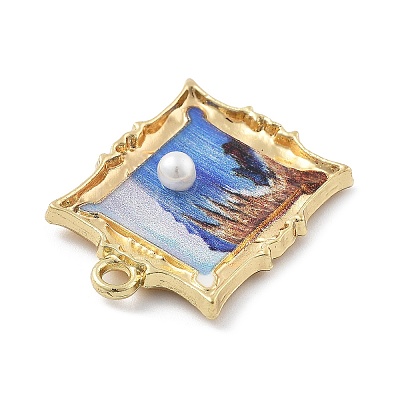 Alloy Enamel Pendants FIND-G089-02G-03-1