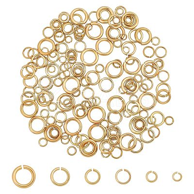 240Pcs Brass Jump Rings KK-CA0003-03-1