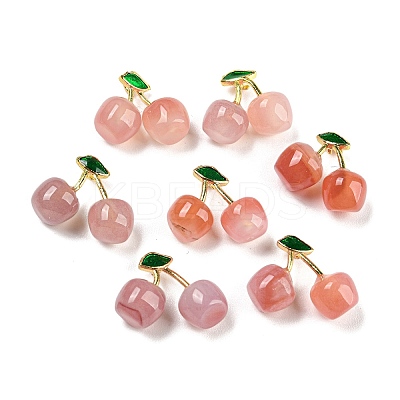 Natural Agate Pendants X-G-P509-02G-1