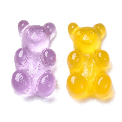 Bear Resin Cabochons CRES-N007-32-1