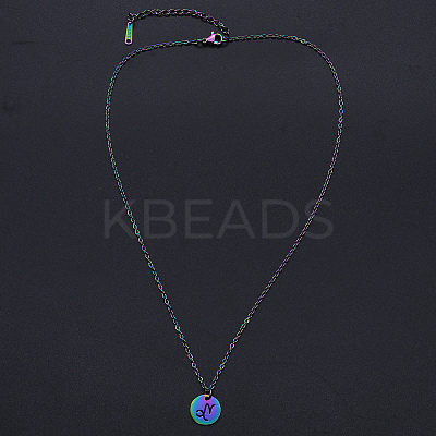 201 Stainless Steel Pendants Necklaces NJEW-S105-JN627-10-1