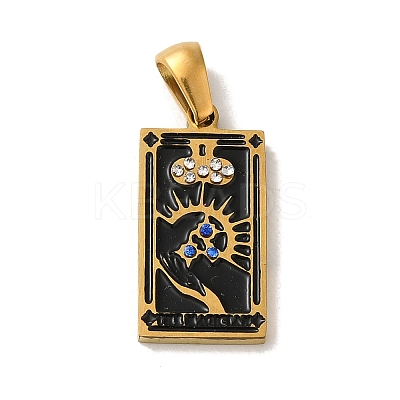 304 Stainless Steel Pendants STAS-C100-02B-G-1